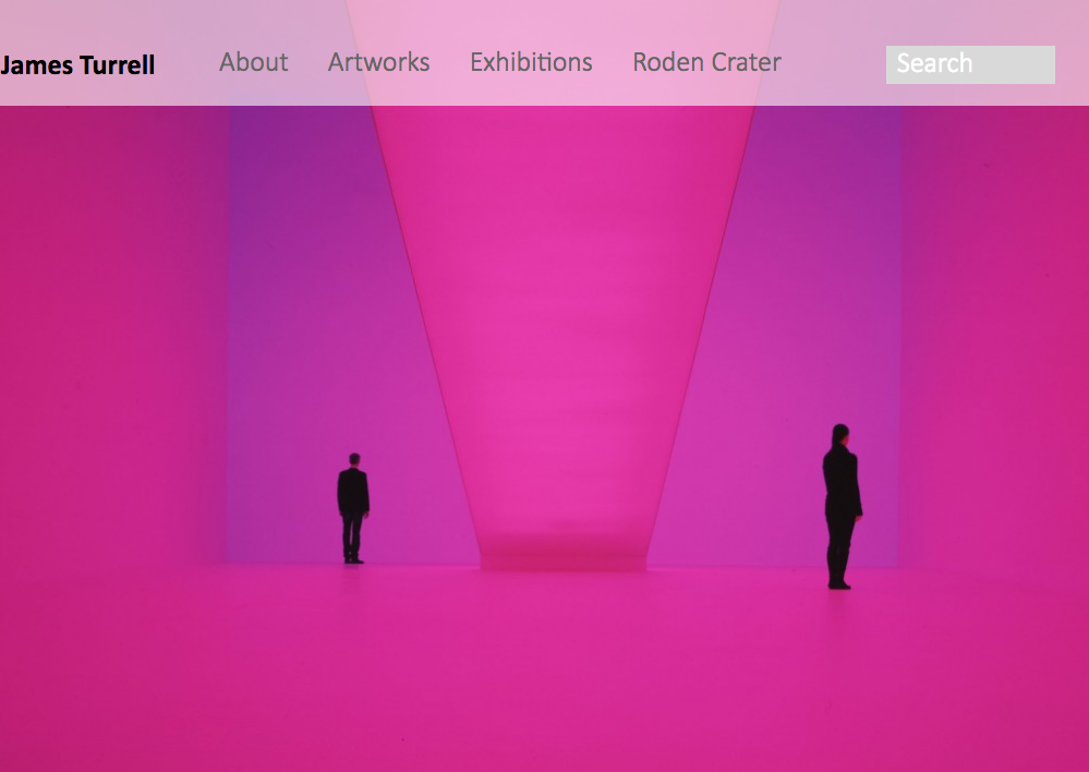 Web Design:  JamesTurrell.com 2013